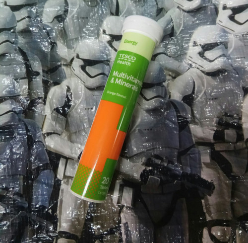 قرص جوشان مولتی ویتامین تسکو ۲۰ عددی با طعم پرتغال انگلیسی