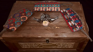 کیف لوازم آرایش و جامدادی طرح سنتی ترمه